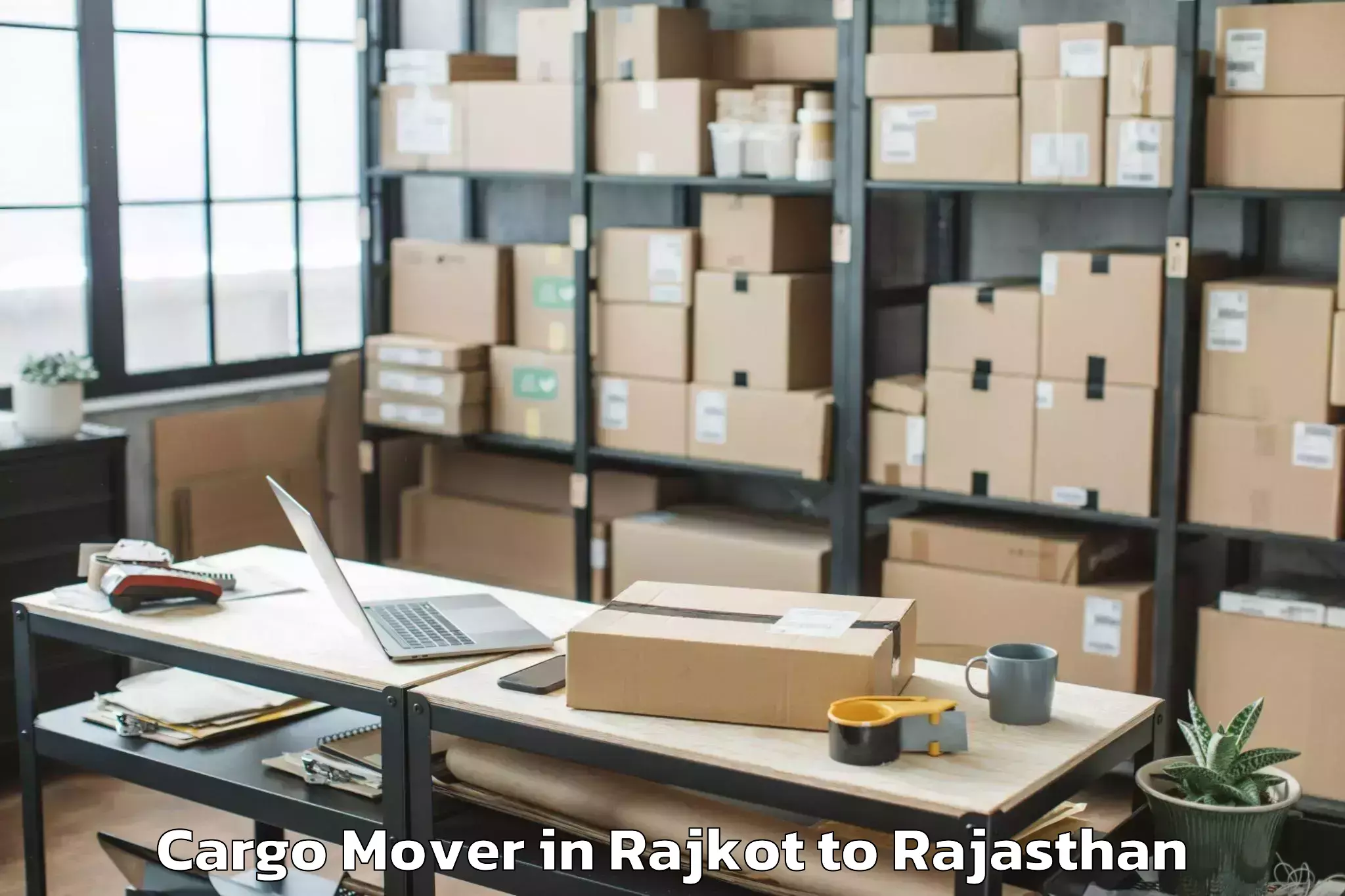 Professional Rajkot to Niit University Neemrana Cargo Mover